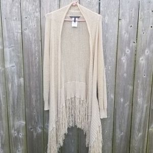 Amazing BCBG BOHO Cardi with Gorgeous Fringe